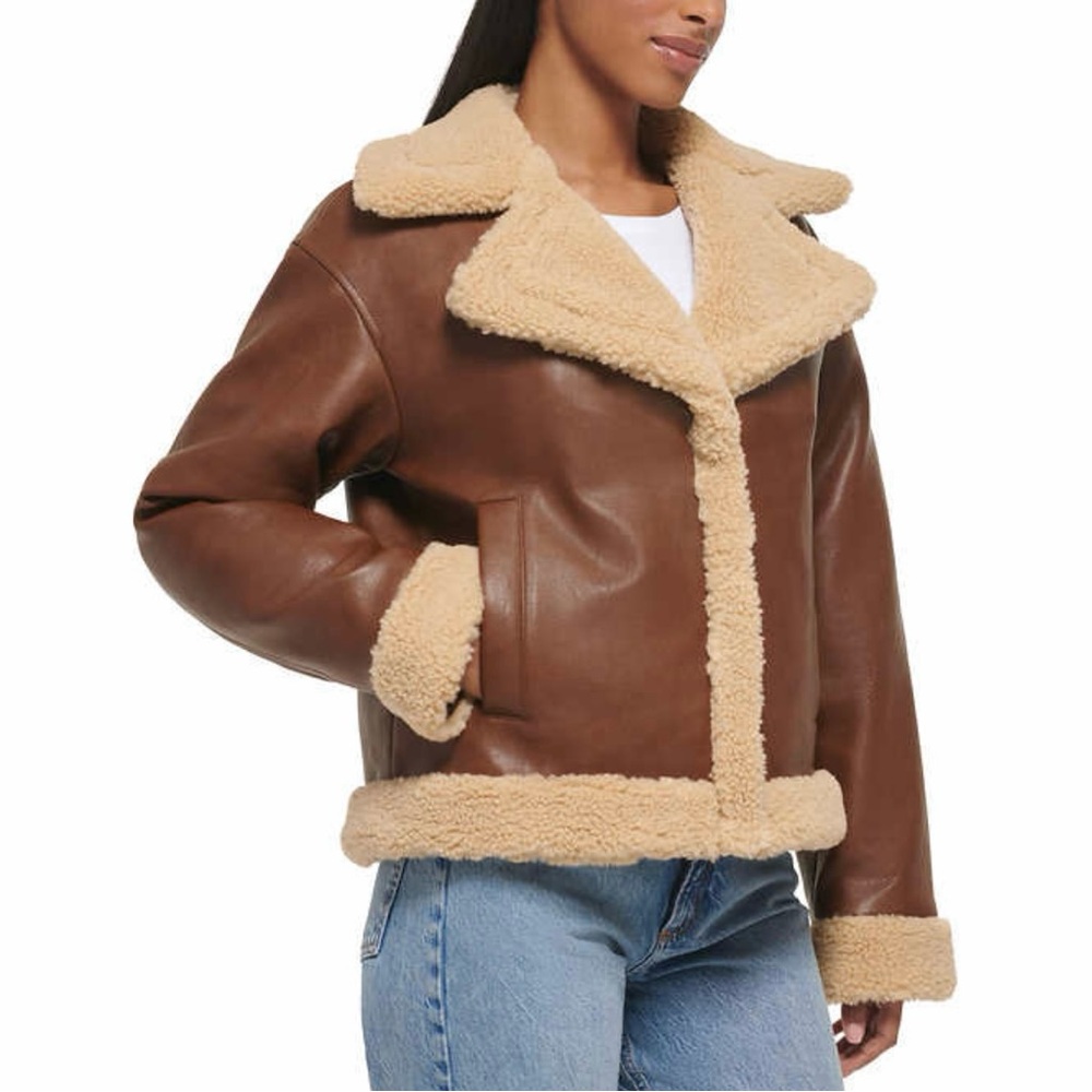 NWT Levi’s Ladies Faux Leather Trucker Jacket